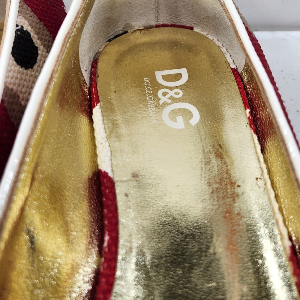 D&G Red and White Women's Shoes - Picture 4 of 14